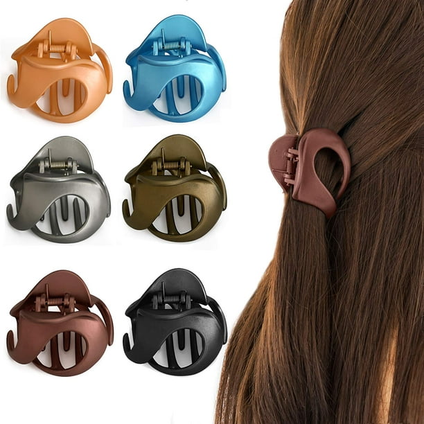 1/5X Women Girls Fashion Large Plastic Hair Claw Clamps Random Color Clips Hot